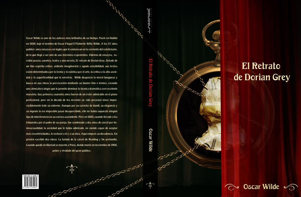 Diseño de portada de libro | «El Retrato de Dorian Grey», Oscar Wilde |  paucast